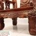 Bộ Bàn Ghế Phòng Khách Gỗ Cẩm Lai 10 Món Tay 14 Chạm Đào Cực Đẹp