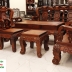 Bộ Bàn Ghế Phòng Khách Gỗ Cẩm Lai 10 Món Tay 14 Chạm Đào Cực Đẹp