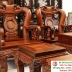 Bộ Bàn Ghế Phòng Khách Gỗ Cẩm Lai 10 Món Tay 14 Chạm Đào Cực Đẹp