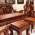 Bộ Bàn Ghế Phòng Khách Gỗ Cẩm Lai 10 Món Tay 14 Chạm Đào Cực Đẹp