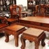 Bộ Bàn Ghế Phòng Khách Gỗ Cẩm Lai 10 Món Tay 14 Chạm Đào Cực Đẹp