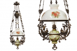 Đèn 3 Dây Chuẩn Pháp - Chóa 40 cm - Chóa Hoa Hồng