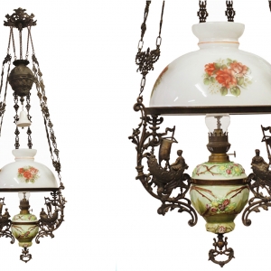 Đèn 3 Dây Chuẩn Pháp - Chóa 40 cm - Chóa Hoa Hồng