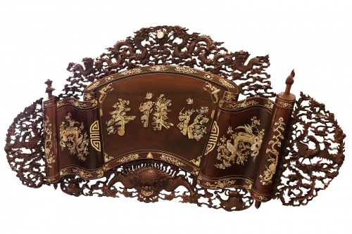 Cuốn Thư Khảm Gỗ Cẩm