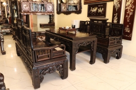Bộ Trường Kỷ Huế Loại To Chạm Khắc Đẹp