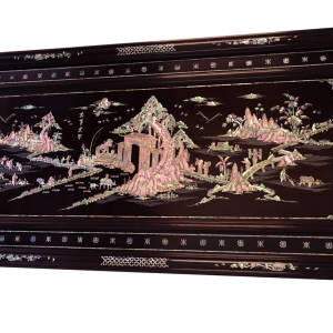 TRANH GỖ GỤ KHẢM ỐC [[  THIÊN HẠ THÁI BÌNH ]]