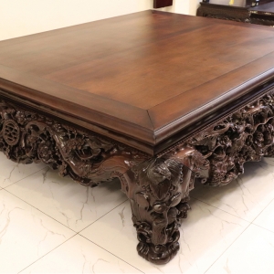 SẬP GỖ GỤ ĐẸP CHẠM THẬP ĐIỂU QUẦN MAI 