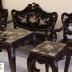 BỘ BÀN LOUIS GỖ GỤ KHẢM ỐC ĐẸP