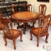 BỘ BÀN CÙ LÁ 8 GHẾ GỖ CẨM NU