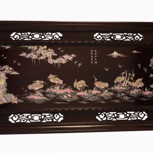 TRANH GỖ GỤ KHẢM ỐC ĐẸP ( TÙNG - HẠC )