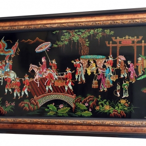 TRANH SƠN MÀI VINH QUY BÁI TỔ ĐẸP