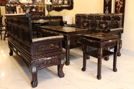 TRƯỜNG KỶ HUẾ KHẢM ỐC CHẠM KHẮC ĐẸP
