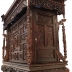 TỦ THỜ HUẾ ĐỤC CHẠM TỨ LINH { LONG - LÂN - QUY - PHỤNG }