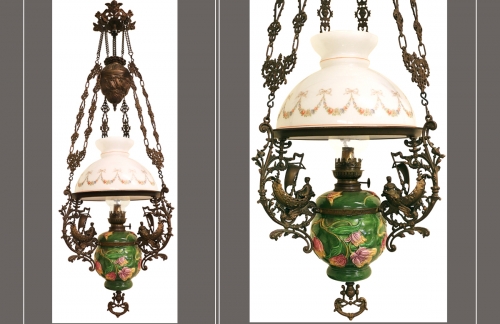 ĐÈN 3 DÂY CỦA PHÁP CHUẨN CỔ XỊN { ĐÈN THUYỀN }