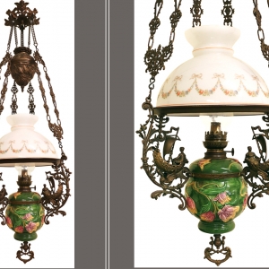 ĐÈN 3 DÂY CỦA PHÁP CHUẨN CỔ XỊN { ĐÈN THUYỀN }