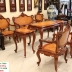 BỘ BÀN GHẾ LOUIS CẨM NU SIÊU ĐẸP MS01