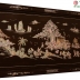 TRANH GỖ GỤ KHẢM ỐC ĐẸP ( CHỢ QUÊ )