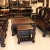 BỘ BÀN GHẾ PHÒNG KHÁCH GỖ TRẮC 10 MÓN TAY 12 CHẠM VOI CỰC HIẾM