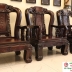 BỘ BÀN GHẾ PHÒNG KHÁCH GỖ TRẮC 10 MÓN TAY 12 CHẠM VOI CỰC HIẾM