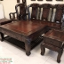 BỘ BÀN GHẾ PHÒNG KHÁCH GỖ TRẮC 10 MÓN TAY 12 CHẠM VOI CỰC HIẾM