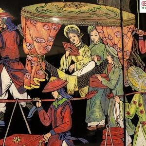 Vinh Quy Bái Tổ - Tranh Sơn Mài Khắc Trũng - Phiên Bản Đặc Biệt - [[ SIÊU TO KHỔNG LỒ ]]
