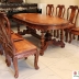 BỘ BÀN ĂN 8 GHẾ GỖ CẨM NU 