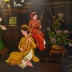 TRANH SƠN MÀI THẾP VÀNG LOẠI TO