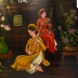 TRANH SƠN MÀI THẾP VÀNG LOẠI TO