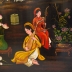 TRANH SƠN MÀI THẾP VÀNG LOẠI TO