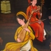 TRANH SƠN MÀI THẾP VÀNG LOẠI TO