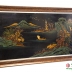 TRANH SƠN MÀI THẾP VÀNG PHONG CẢNH XƯA