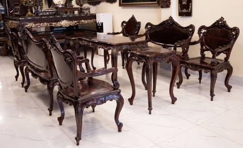 BỘ LOUIS 9 MÓN GỖ TRẮC