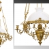 ĐÈN 3 DÂY CỦA PHÁP CHÓA SỨ TRẮNG ( Chóa 40 cm )