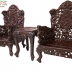 BỘ BÀN GHẾ CHẠM TỨ LINH GỖ TRẮC,GỖ CẨM LAI VIỆT { RẤT HIẾM GẶP }