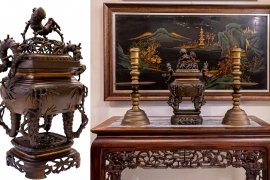 BỘ LƯ TRÚC CHUẨN XƯA CAO 53CM