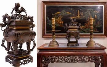 BỘ LƯ TRÚC CHUẨN XƯA CAO 53CM