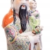 TƯỢNG GỐM SỨ PHÚC - LỘC - THỌ CAO 62CM