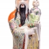 TƯỢNG GỐM SỨ PHÚC - LỘC - THỌ CAO 62CM