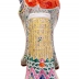 TƯỢNG GỐM SỨ PHÚC - LỘC - THỌ CAO 62CM