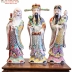 TƯỢNG GỐM SỨ PHÚC - LỘC - THỌ CAO 62CM