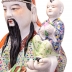 TƯỢNG GỐM SỨ PHÚC - LỘC - THỌ CAO 62CM