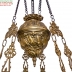 Đèn Ba Dây Chuẩn Cổ Của Pháp - Đèn Rồng Chóa Xanh 30 cm - Rất Hiếm
