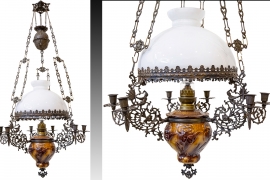 ĐÈN 3 DÂY CỦA PHÁP CHÓA TRẮNG - Tích Ngư Ông Đắc Lợi - Chóa 35 cm