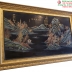 Tấm Tranh Sơn Mài Cổ Xịn Thiếp Vàng ( Thuận Buồm Xuôi Gió ) - Tranh Tàu Rất Hiếm