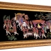 Tranh Sơn Mài Khắc Trũng  : Vinh Quy Bái Tổ - KT 60 cm x 120 cm