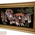 Tranh Sơn Mài Khắc Trũng  : Vinh Quy Bái Tổ - KT 60 cm x 120 cm