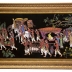 Tranh Sơn Mài Khắc Trũng  : Vinh Quy Bái Tổ - KT 60 cm x 120 cm