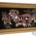 Tranh Sơn Mài Khắc Trũng  : Vinh Quy Bái Tổ - KT 60 cm x 120 cm