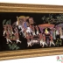 Tranh Sơn Mài Khắc Trũng  : Vinh Quy Bái Tổ - KT 60 cm x 120 cm