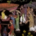 Tranh Sơn Mài Khắc Trũng  : Vinh Quy Bái Tổ - KT 60 cm x 120 cm